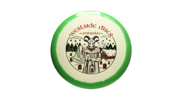 Westside Discs Joulupukki, The Christmas Goat Tournament Orbit Pine Midrange Front View