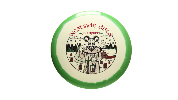 Westside Discs Joulupukki, The Christmas Goat Tournament Orbit Pine Midrange Front View