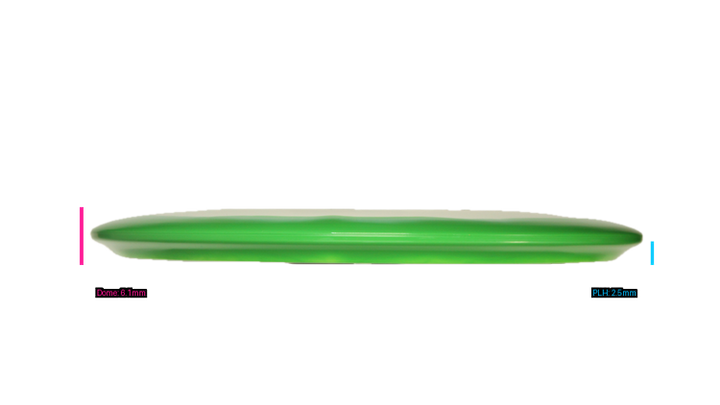 Westside Discs Joulupukki, The Christmas Goat Tournament Orbit Pine Midrange Profile View