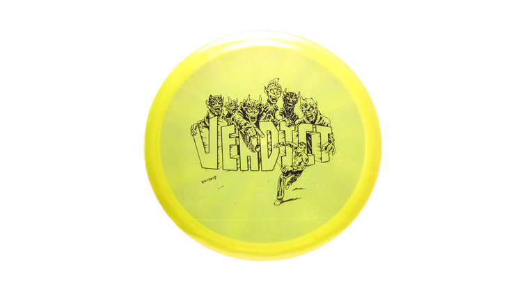 Dynamic Discs USED Skulboy Lucid Glimmer Verdict Midrange Front View