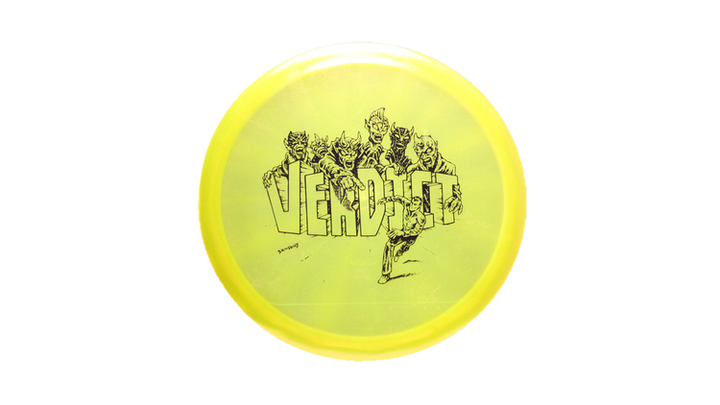 Dynamic Discs USED Skulboy Lucid Glimmer Verdict Midrange Front View