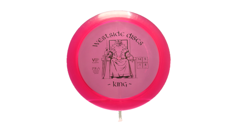 Westside Discs Tilted Sword Digi Stamp VIP King Distance Driver Front View