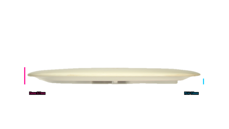 Dynamic Discs USED Eric Oakley Ledgestone DyeMax Defender Distance Driver Profile View