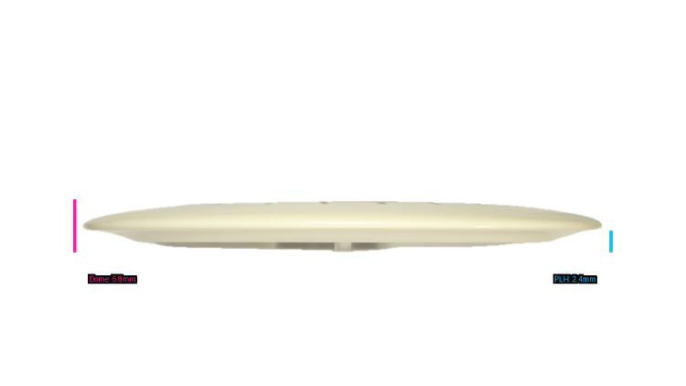 Latitude 64 Misspelled Dave "Fledberg" DecoStamp Gladiator Distance Driver Profile View