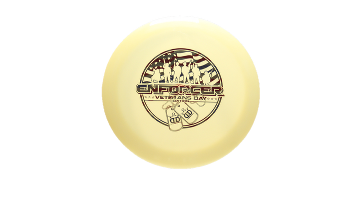 Dynamic Discs Veterans Day Fuzion Enforcer Distance Driver Front View