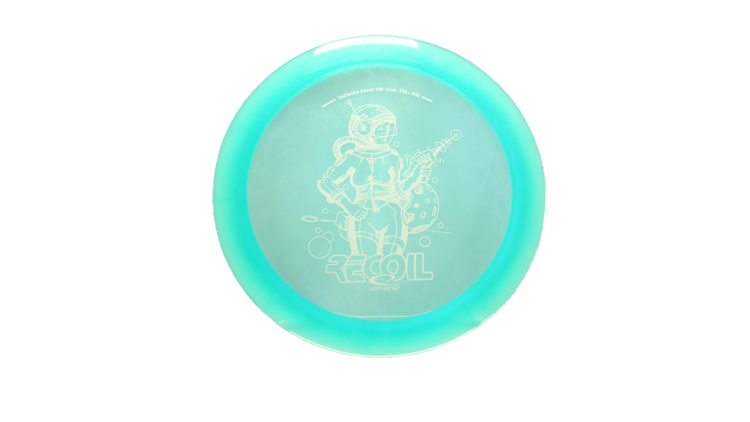 Latitude 64 USED #35 March 2019 Infinite Discs VIP Club John Dorn VIP Recoil Distance Driver Front View