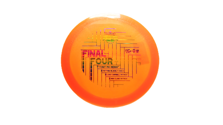 Pie Pan Discs 2025 Match Play Final Four Cherry Grunt (retooled) Fairway Driver Front View