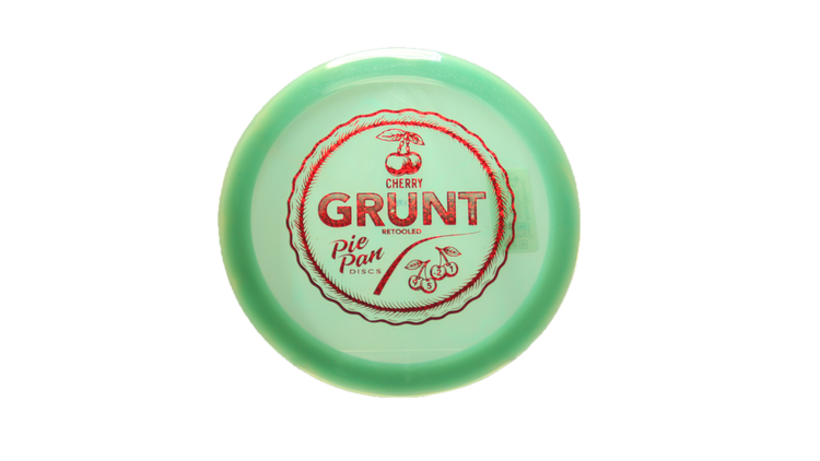 Pie Pan Discs Cherry Grunt (retooled) Fairway Driver Front View