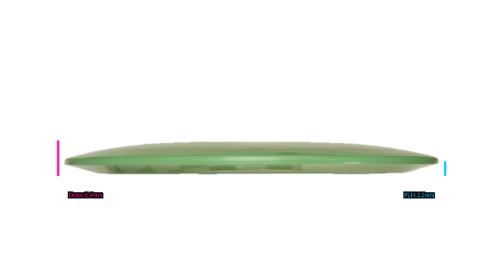 Pie Pan Discs Cherry Grunt (retooled) Fairway Driver Profile View