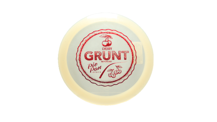 Pie Pan Discs Cherry Grunt (retooled) Fairway Driver Front View