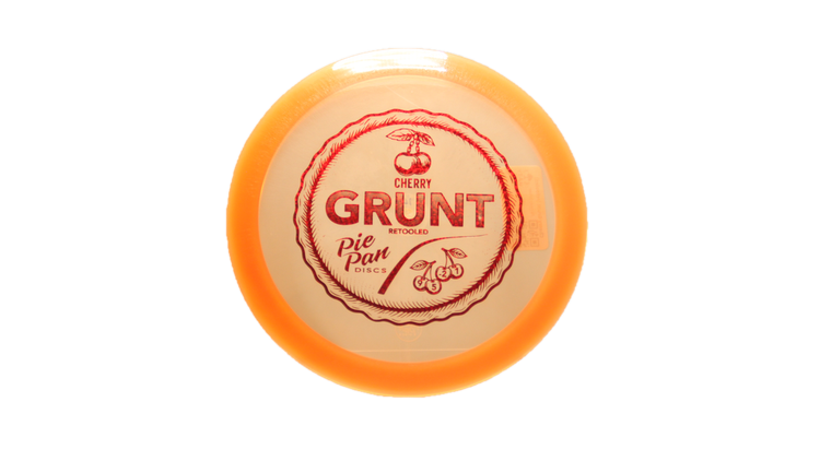 Pie Pan Discs Cherry Grunt (retooled) Fairway Driver Front View