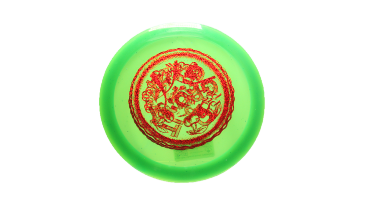 Pie Pan Discs Eggs-Out Cherry Grunt (retooled) Fairway Driver Front View