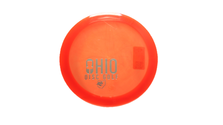Pie Pan Discs Ohio Disc Golf Cherry Hype Distance Driver Front View