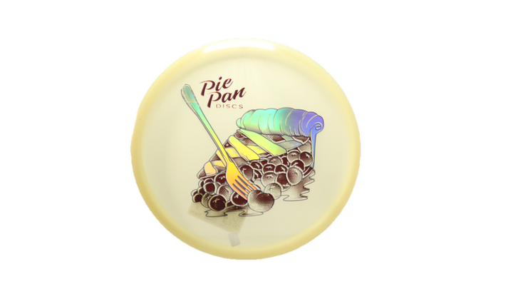 Pie Pan Discs Triple Pie Stamp Cherry Glow Bagger Putter Front View
