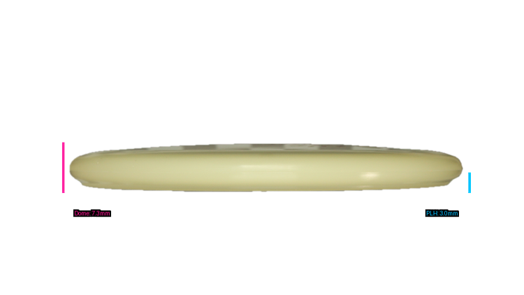 Pie Pan Discs Triple Pie Stamp Cherry Glow Bagger Putter Profile View