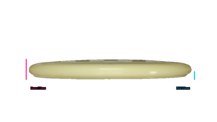 Pie Pan Discs Triple Pie Stamp Cherry Glow Bagger Putter Profile View