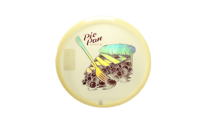 Pie Pan Discs Triple Pie Stamp Cherry Glow Bagger Putter Front View