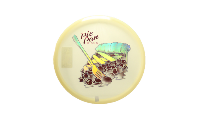 Pie Pan Discs Triple Pie Stamp Cherry Glow Bagger Putter Front View