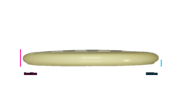 Pie Pan Discs Triple Pie Stamp Cherry Glow Bagger Putter Profile View