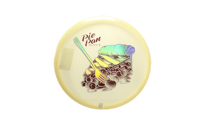 Pie Pan Discs Triple Pie Stamp Cherry Glow Bagger Putter Front View