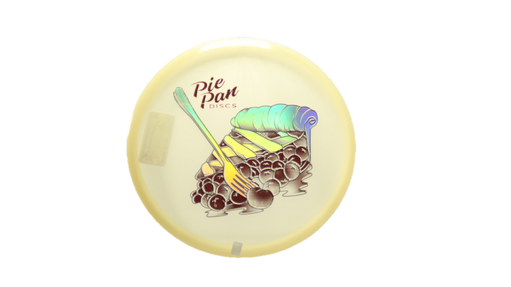 Pie Pan Discs Triple Pie Stamp Cherry Glow Bagger Putter Front View