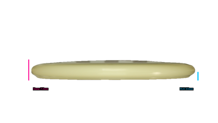 Pie Pan Discs Triple Pie Stamp Cherry Glow Bagger Putter Profile View