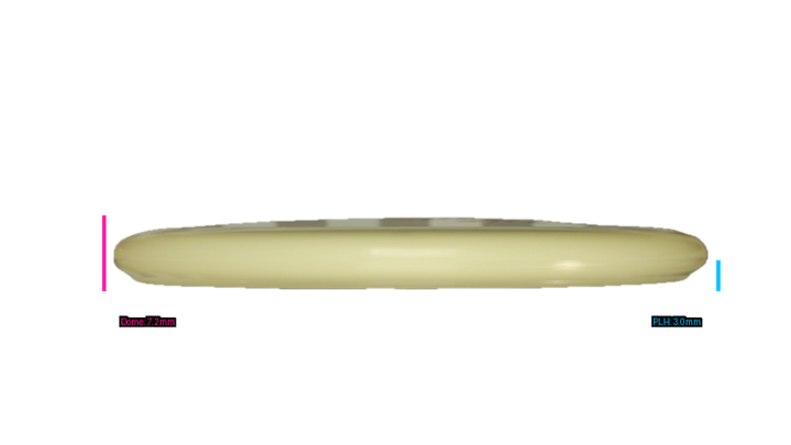 Pie Pan Discs Triple Pie Stamp Cherry Glow Bagger Putter Profile View