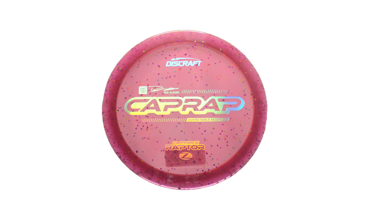 Discraft 2026 Paul Ulibarri Z Confetti Captain's Raptor Fairway Driver Front View