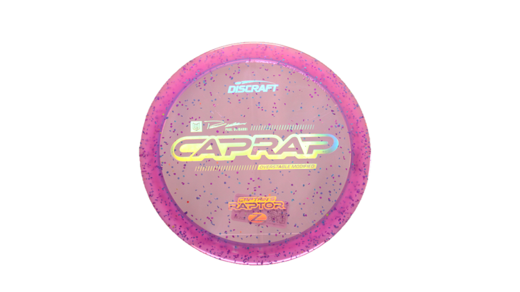 Discraft 2026 Paul Ulibarri Z Confetti Captain's Raptor Fairway Driver Front View