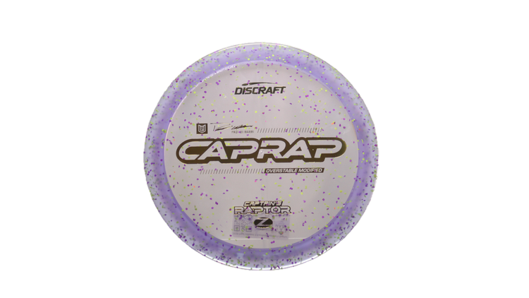 Discraft 2026 Paul Ulibarri Z Confetti Captain's Raptor Fairway Driver Front View