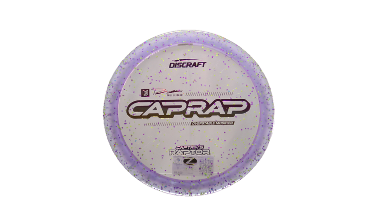 Discraft 2026 Paul Ulibarri Z Confetti Captain's Raptor Fairway Driver Front View