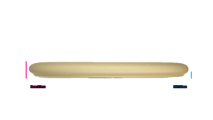 Pie Pan Discs Butter Line Glow Bagger Putter Profile View