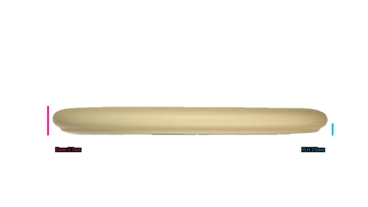 Pie Pan Discs Butter Line Glow Bagger Putter Profile View