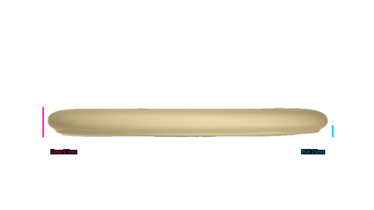 Pie Pan Discs Butter Line Glow Bagger Putter Profile View