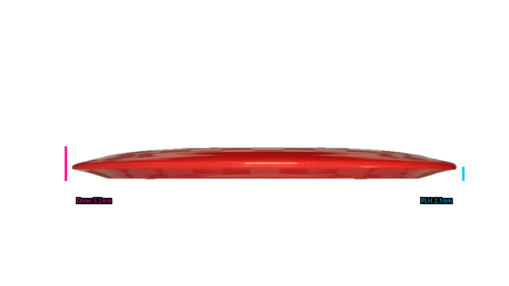 Pie Pan Discs Ohio Disc Golf Baker's Blend Hype Distance Driver Profile View