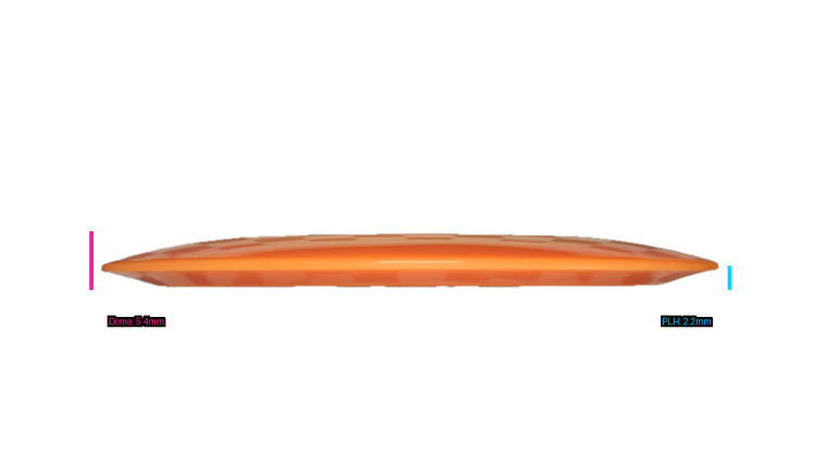 Pie Pan Discs Ohio Disc Golf Baker's Blend Hype Distance Driver Profile View