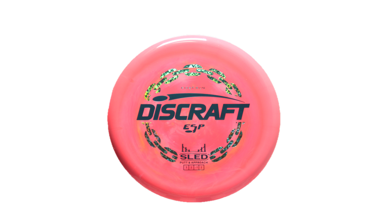 Discraft First Run ESP Swirl Sled Putter Front View