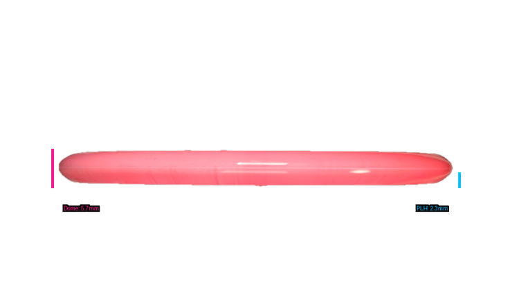 Discraft First Run ESP Swirl Sled Putter Profile View