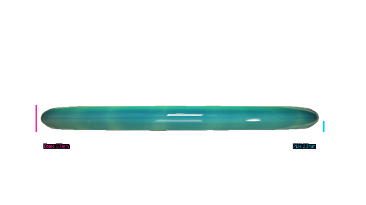 Discraft First Run ESP Swirl Sled Putter Profile View