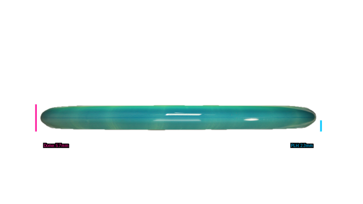Discraft First Run ESP Swirl Sled Putter Profile View