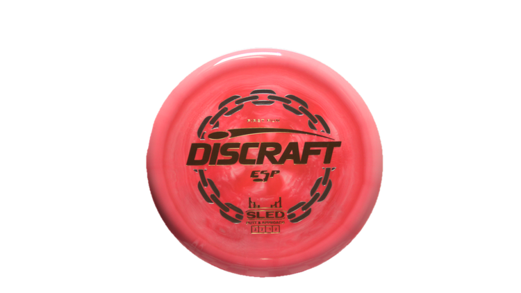 Discraft First Run ESP Swirl Sled Putter Front View