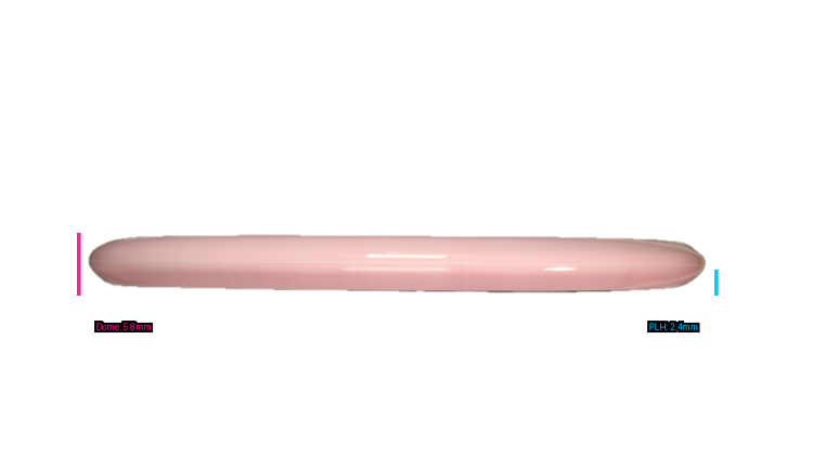 Discraft First Run ESP Swirl Sled Putter Profile View