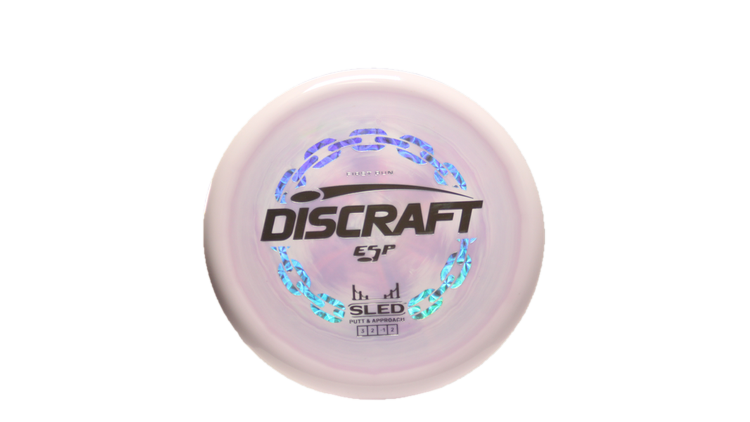 Discraft First Run ESP Swirl Sled Putter Front View
