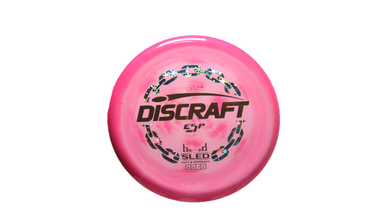 Discraft First Run ESP Swirl Sled Putter Front View