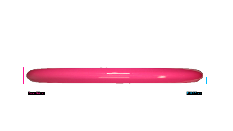 Discraft First Run ESP Swirl Sled Putter Profile View