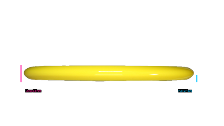 Discraft First Run ESP Swirl Sled Putter Profile View
