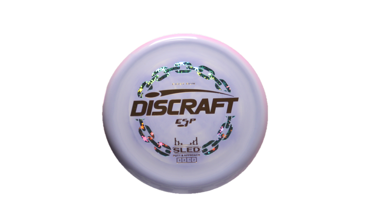 Discraft First Run ESP Swirl Sled Putter Front View