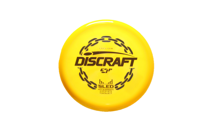 Discraft First Run ESP Swirl Sled Putter Front View