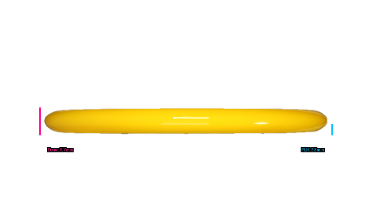 Discraft First Run ESP Swirl Sled Putter Profile View