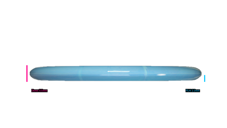 Discraft First Run ESP Swirl Sled Putter Profile View